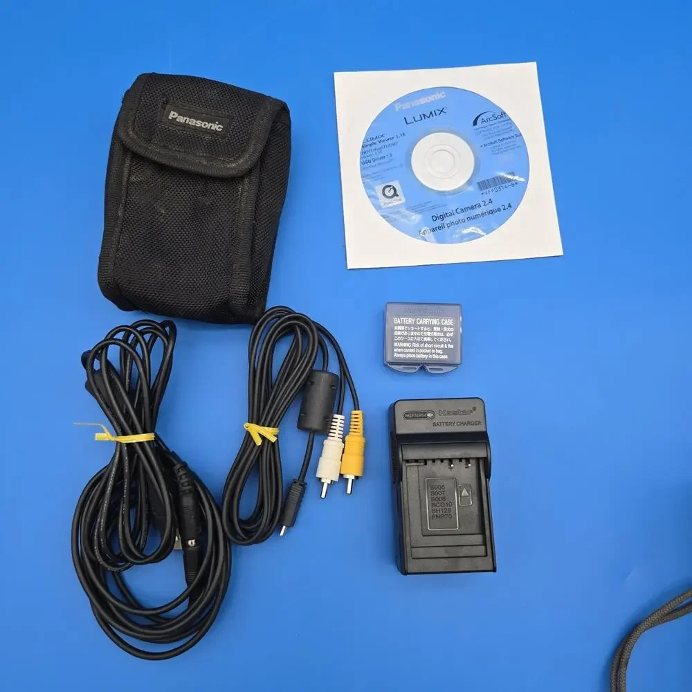 Panasonic Lumix DMC-TZ1 Silver 5MP Digital Camera 10x Zoom Tested Boxed